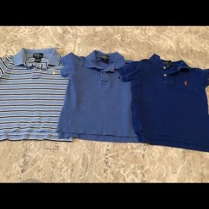 Three 2T polo shirts
